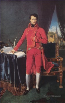 Jean Auguste Dominique Ingres œuvres - Bonaparte en Premier Consul néoclassique Jean Auguste Dominique Ingres